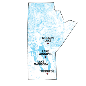 Molson Lake Map